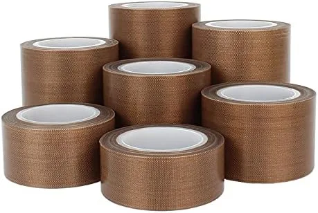 Vista 4 de GUMMMY 0.007 in 300 grados de resistencia a altas temperaturas cinta adhesiva de tela de aislamiento térmico máquina de sellado PTFE cinta