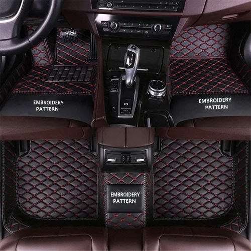 Vista 2 de Alfombrillas personalizadas para automóvil, sedán, SUV, automóvil, deportivo, antideslizantes, de lujo (beige)