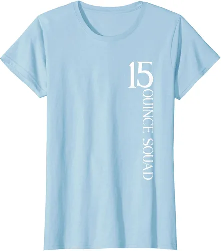 Vista 57 de Quince Squad Quinceanera 15th Birthday - Camiseta de quinceañera para niñas Asphalt Grey