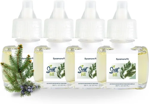 Vista 9 de Scent Fill Ambientador enchufable de sidra de manzana, 4 recambios de aceite perfumado