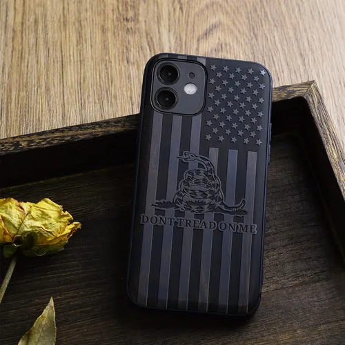 Vista 8 de Carveit Funda magnética de madera para iPhone 12 [madera real dura y TPU suave] a prueba de golpes, funda de madera única y elegante compatible