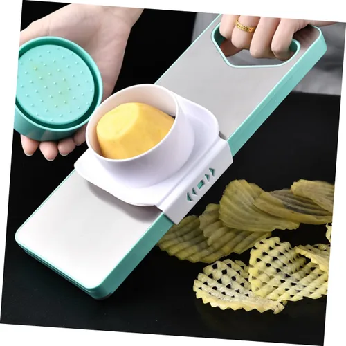 Vista 2 de 1 juego multifuncional rebanador de verduras y rallador con caja de almacenamiento, herramienta de cocina para zanahorias, pepinos y más sin diseño