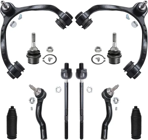 Vista 21 de Detroit Axle - Kit de suspensión delantera de 10 piezas para Jeep 2002-2004