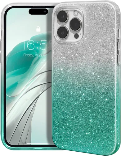 Vista 47 de MATEPROX - Funda compatible con iPhone Air de 6.5' [2025], carcasa protectora de 3 capas con purpurina brillante y tendencia, anti-arañazos y a