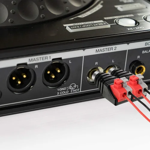 Vista 5 de MATTOX Cable de altavoz a audio macho RCA conector adaptador Jack Plug 10pcs/Set