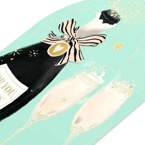 Vista 5 de Tarjeta de aniversario festiva de American Greetings para esposa o esposo (Meant To Be)