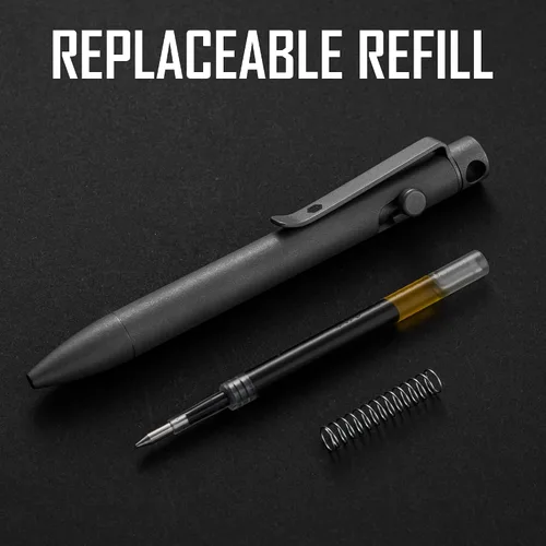 Vista 4 de KeyUnity KP03SW Titanium EDC Bolt Action Pen & KA01 Titanium Paracord Bead Bundle