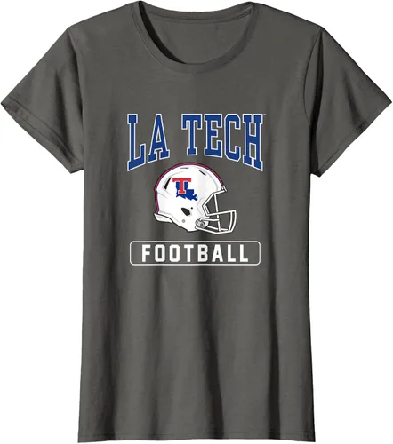 Vista 6 de Camiseta con casco de fútbol Louisiana Tech Bulldogs, Negro