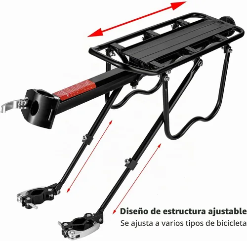 Vista 4 de ROCKBROS Portabicicletas Trasero Capacidad 115 lbs