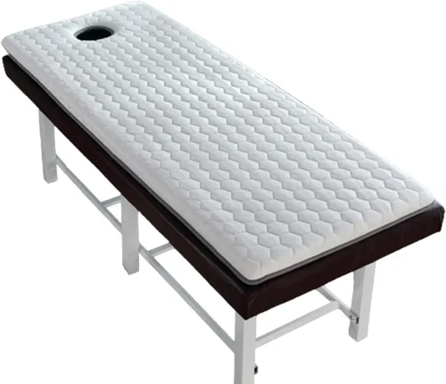 Vista 9 de Cubierta de espuma viscoelástica para mesa de masaje con orificio para respirar, cuadrada, redonda, trapezoidal, para cama de spa, almohadilla 2.4 in