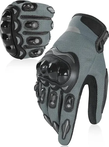 Vista 6 de COFIT - Guantes de motocicleta con malla transpirable, guantes de moto con protección táctil para hombres y mujeres, para BMX ATV MTB, carreras