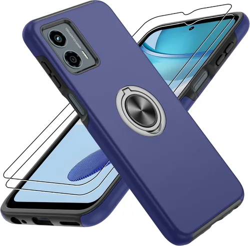 Vista 34 de Gritup - Funda para Galaxy A05S con protector de pantalla HD×2, funda protectora para teléfono a prueba de golpes con soporte magnético de anillo