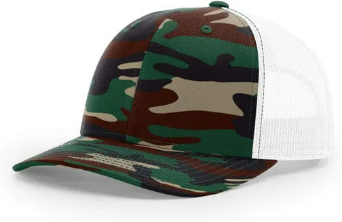 Vista 30 de Richardson 112 Gorra de Camionero - Gorra Snapback Ajustable Premium - Gorras Richardson en Blanco de Seis Paneles Estructurados Árbol real Max 7