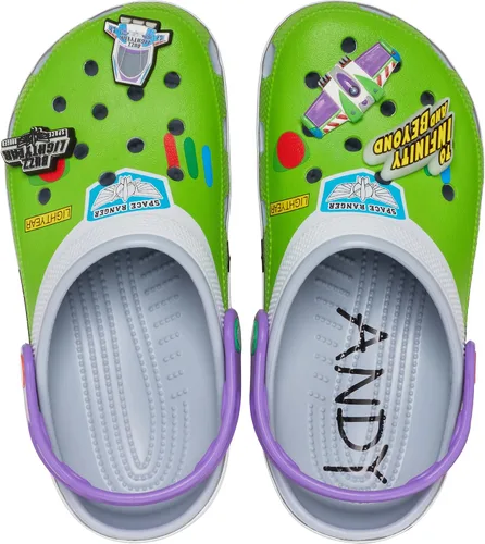 Vista 4 de Crocs Zuecos clásicos unisex de Toy Story para adultos Azul Gris/Buzz Año Luz