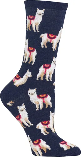 Vista 32 de Hot Sox Calcetines de mujer con patrón geométrico de novedad Heather cáñamo