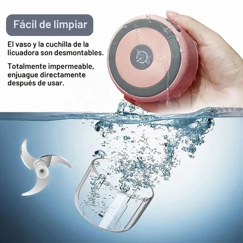 Vista 5 de Molinillo eléctrico de hierbas, molinillo grande de 3.5 pulgadas para moler hierbas frescas secas y especias con cámara transparente, molinillo Rosa