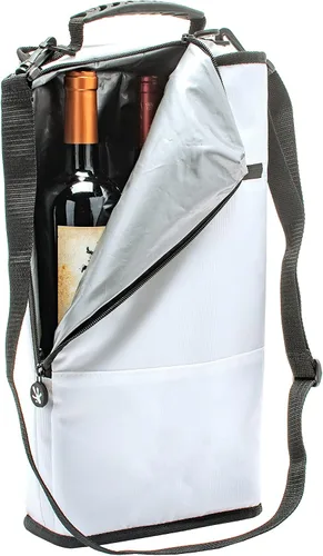 Vista 6 de geckobrands Verticool Cooler - Bolsa térmica suave portátil aislada con correa ajustable para el hombro, capacidad para 9 latas o 2 botellas
