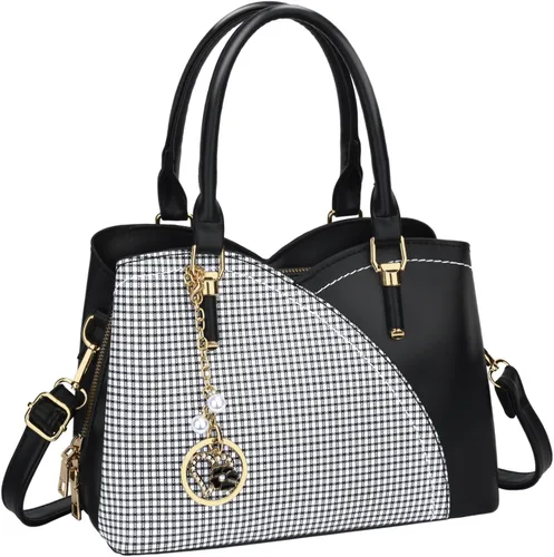 Vista 23 de KKXIU Monederos y bolsos de mano con triple compartimento para mujer, bolso de mano con asa superior