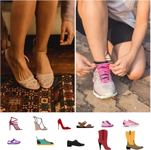 Vista 9 de 10 pares de calcetines para mujer con almohadillas acolchadas, almohadillas para el antepié, cojines medios calcetines, protectores antideslizantes