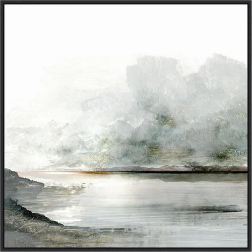 Vista 11 de Amanti Art Lienzo enmarcado para pared, 16 x 16 Ebb por Dan Hobday, lienzo enmarcado para pared, obras de arte de paisajes, decoración tradicional