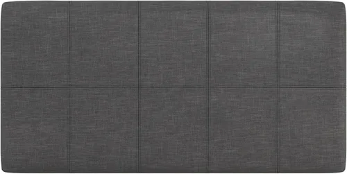 Vista 6 de SIMPLIHOME Dover - Reposapiés con almacenamiento rectangular contemporáneo de 36 pulgadas de ancho en aspecto de lino gris pizarra, tapizado
