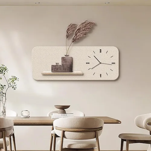 Vista 7 de Living Room Decoration Wall Clock, Modern Minimalist Restaurant Decoration Painting Table Hanging Wall Clock(60 * 23)