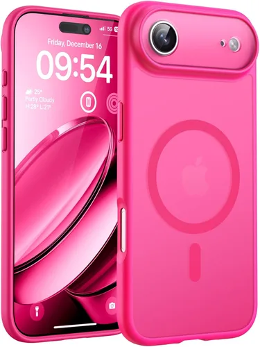 Vista 45 de TOCOL Funda para iPhone 11, compatible con Magsafe, protección completa de cámara, imanes integrados, protección contra caídas, funda translúcida