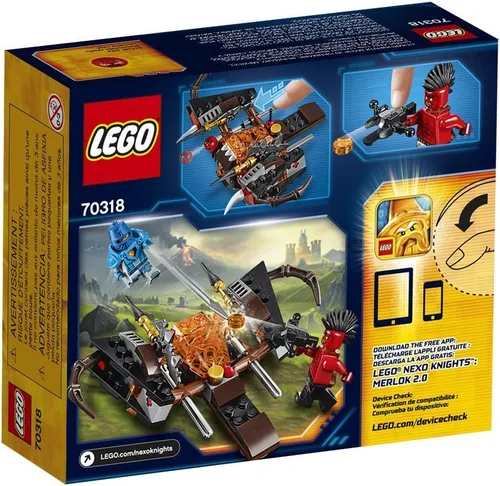 Vista 3 de Lego Nexo Knights, Kit de juguetes para construir Catapulta de lodo, 70318 (95 piezas)