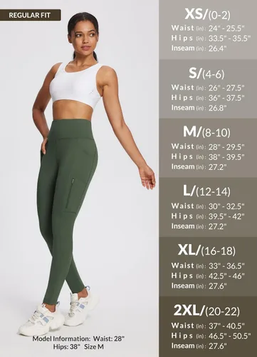 Vista 45 de baleaf Leggings con forro polar para mujer, impermeables, pantalones de senderismo de invierno, mallas térmicas para correr, bolsillos