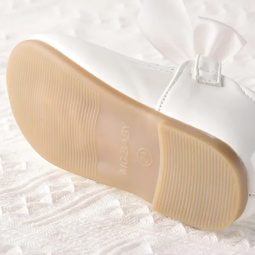 Vista 7 de Zapatos planos con lazo de cinta para niñas y bebés, vestido de princesa Mary Jane