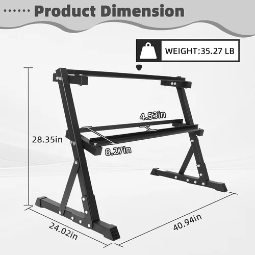 Vista 3 de BalanceFrom Soporte de pesas multifuncional para gimnasio en casa
