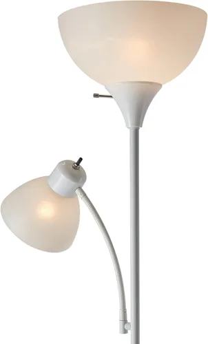 Vista 6 de Globe Electric 67136 Delilah - Lámpara de pie, color blanco, 72.88 pulgadas.