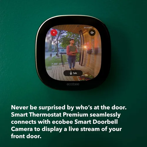 Vista 2 de ecobee Paquete de Seguridad con Cámara de Timbre Inteligente (Cableado) + SmartSensor para Puertas y Ventanas (Paquete de 2)