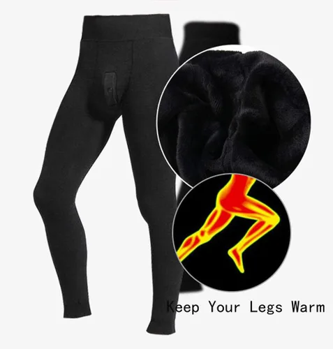 Vista 6 de Romastory - Pantalones largos con forro polar para hombre (tallas SM)