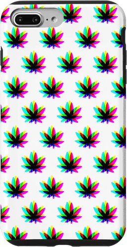 Vista 12 de Funda para iPhone 13 Pro Max Weed Pattern Colorido Psicodélico Marihuana Cannabis Stoner Case
