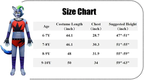 Vista 4 de Boys Horror Game Costume Halloween Cosplay Jumpsuit Set 6-10Y