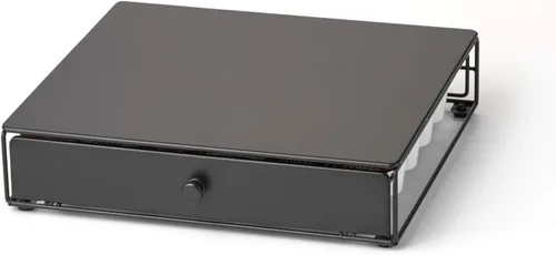 Vista 11 de Nifty Solutions Capacity Nifty - Mini acabado negro rodante, compatible con K-Cups, soporte de paquete de 24 cápsulas, cajón de almacenamiento