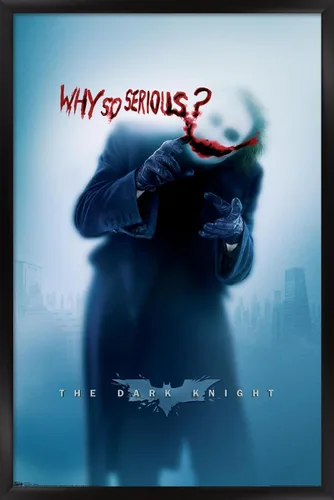 Vista 13 de Trends International DC Comics - Póster de pared de The Dark Knight - The Joker - Why So Serious, 14.725 x 22.375 pulgadas, versión enmarcada