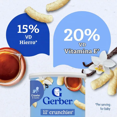 Vista 7 de Gerber Graduates Lil 'Crunchies, Cheddar suave, 1.48 oz (6 unidades)