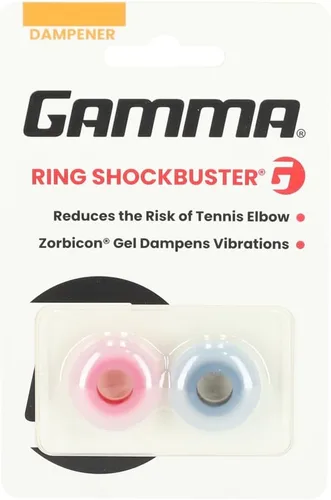 Vista 7 de Gamma Shockbuster Ring and ButtonTennis Racket Dampeners, Easy-to-Install Tennis Dampener with Zorbicon Gel Technology Minimizes Vibration During