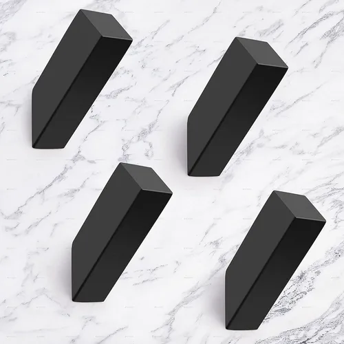 Vista 22 de NINETREX Ganchos negros para toallas, color negro mate, ganchos modernos para toallas, ganchos de acero inoxidable SUS 304, resistentes al agua