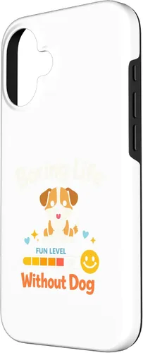 Vista 2 de Boring Life Without Dog Funny for Man Woman Kids Case for iPhone 16