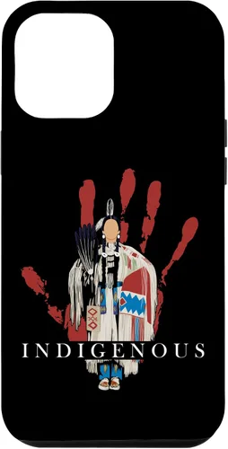 Vista 26 de Funda para iPhone 17 con diseño de sangre india de mano roja indígena nativa americana