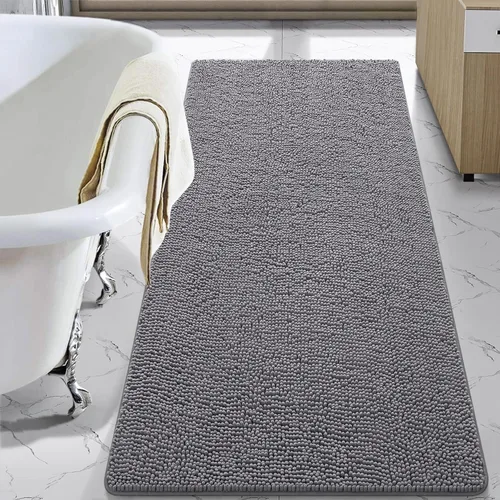 Vista 86 de LOCHAS - Alfombra de baño de lujo lanuda de 24 x 17 pulgadas, color beige