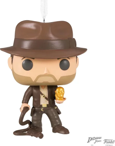 Vista 6 de Adorno coleccionable de Hallmark Indiana Jones Funko POP! para Navidad