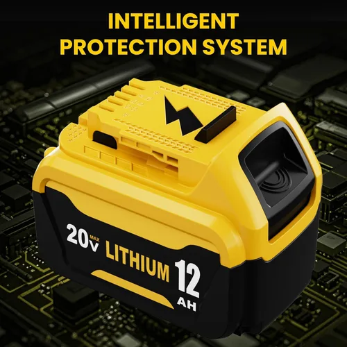 Vista 5 de 2 Pack 12000mAh Replacement for Dewalt 20V MAX Battery Lithium ion and DCB102 Charger Combo Compatible with 20V Battery Lithium DCB207 DCB206 DCB204