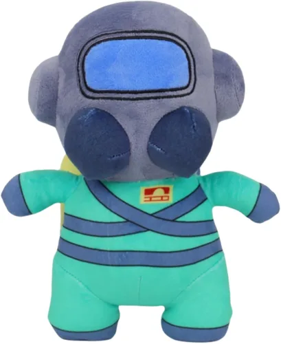 Vista 2 de Lethal Company - Peluches de peluche de Employee de 10 pulgadas, regalo ideal para cumpleaños y vacaciones (traje verde)