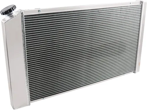 Vista 8 de ECMRAD Juego de Radiador de 3 Filas y Ventiladores de Cubierta para Chevy Pontiac GTO Chevelle El Camino 1968 69 70 1971 1972 Todo de Aluminio