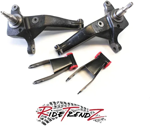 Vista 2 de RTZ - Compatible con Ford Ranger EDGE SPORT Kit de elevación de 4 pulgadas con husillos de hierro de elevación delantera + grilletes de elevación