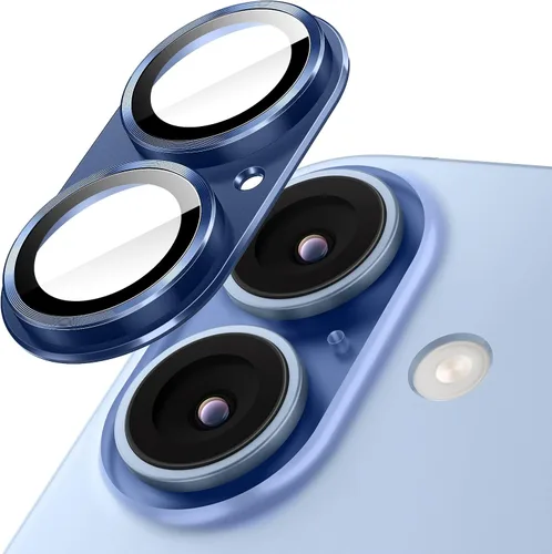 Vista 9 de JETech Protector de lente de cámara para iPhone 17 de 6.3 pulgadas, cobertura completa, cubierta de anillo de vidrio templado 9H, placa de metal